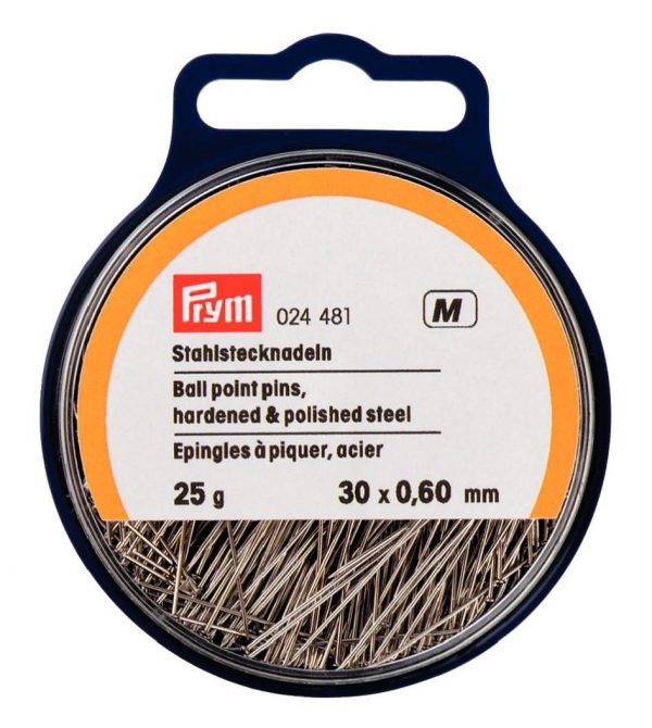 Bolduri otel, culoare argintie, 0,60 x 30 mm, varf bila