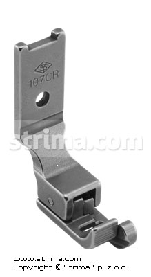 Piciorus compensator zigzag 6mm, dreapta 107CR