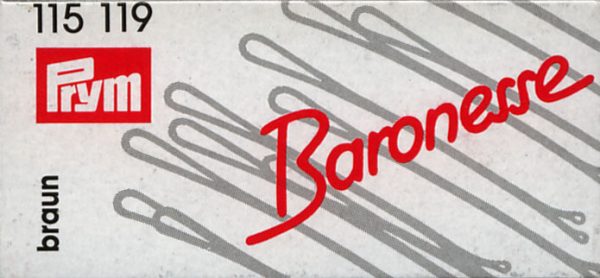 Agrafe par 4 cm, maro