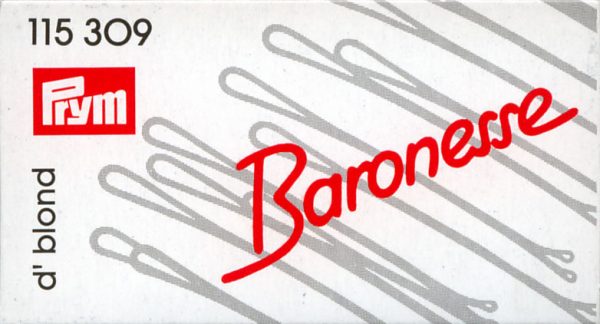 Agrafe par 6,5 cm, blond-inchis