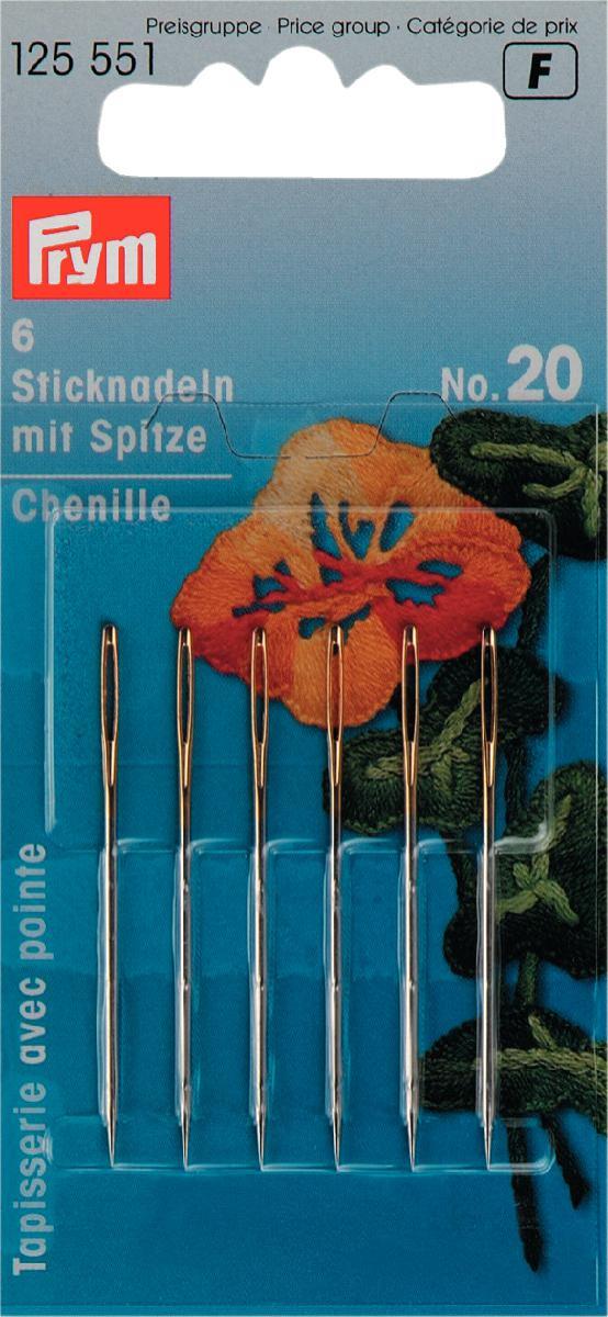 Ace broderie, tapiterie, varf ascutit, no.20, 1,00 x 43 mm, 6 buc