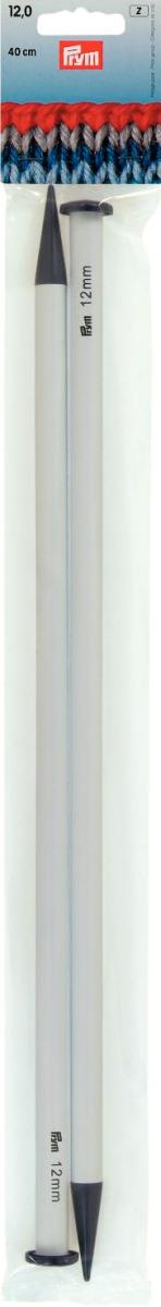 Andrele drepte, un singur varf ascutit, din plastic, gri, dim 40 cm / 12,00 mm