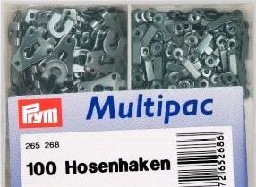 Copci pantaloni, fuste (carlig și bara), negre, dim 12 mm , 100 buc