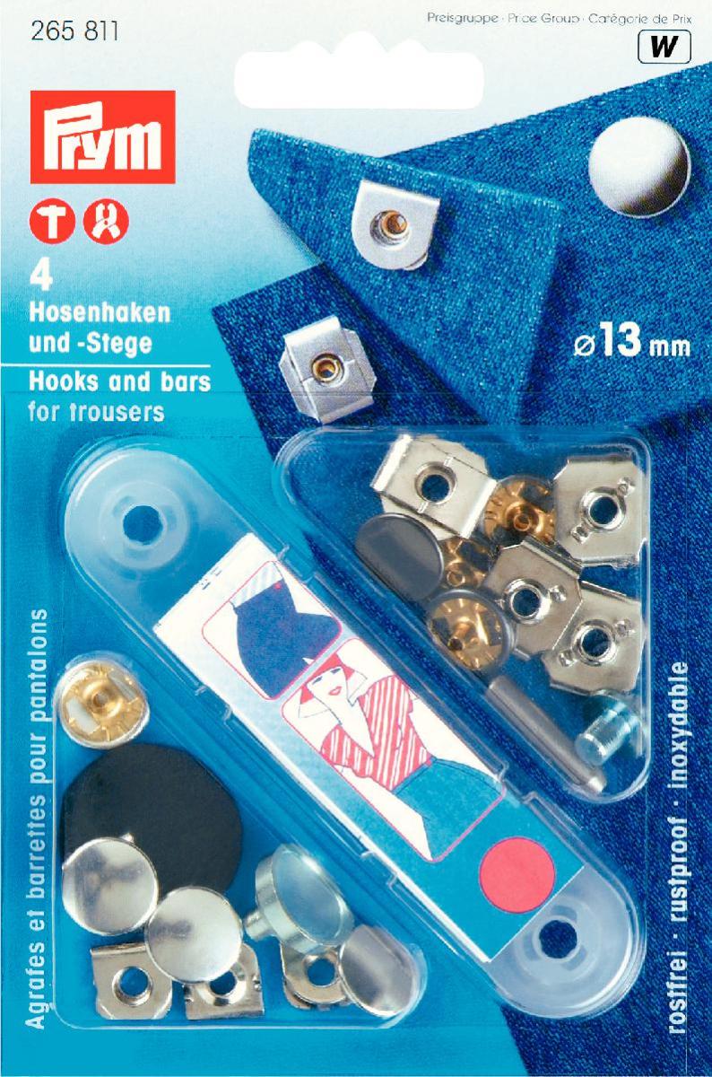 Set copci nituite 13 mm, suport fixare copci argintii / negru oxidat, 4 buc