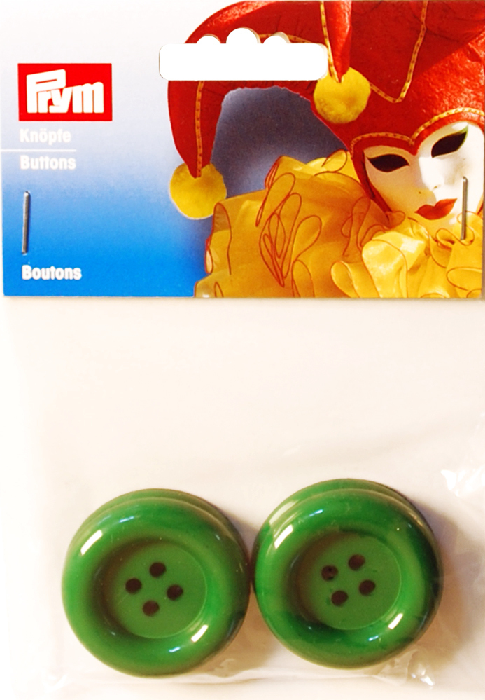 Nasturi plastic, 4 gauri, verzi, 35 mm