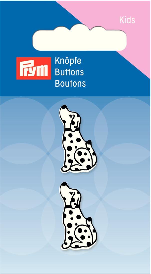 Nasturi plastic in forma de dalmatian, 23 mm