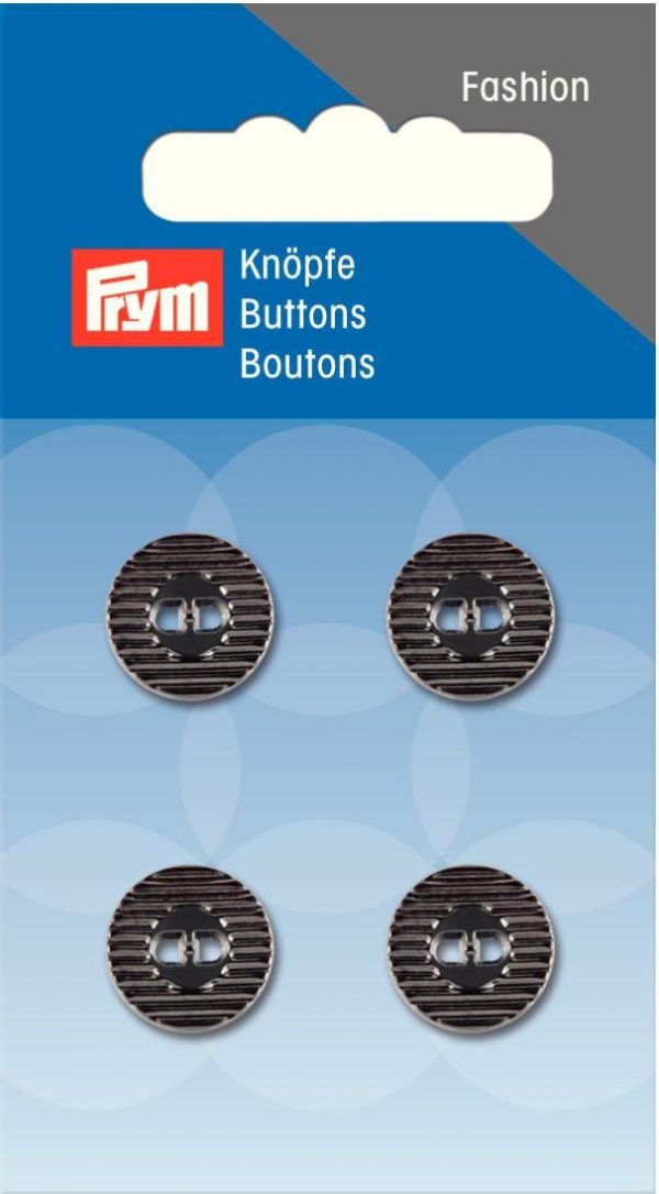 Nasture cu doua gauri, metal, argintiu, 13 mm