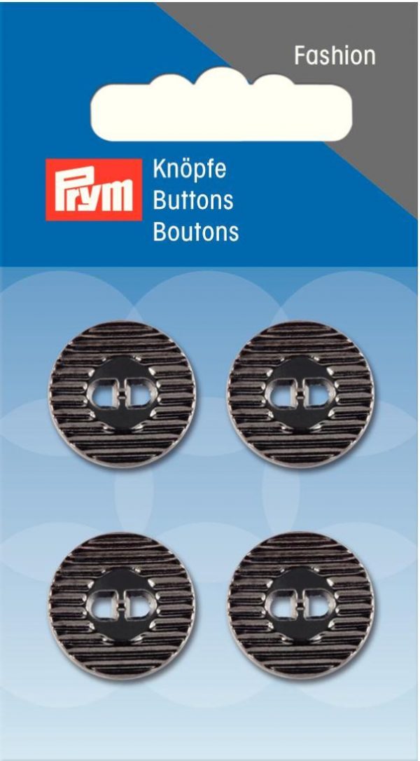 Nasture cu doua gauri, metal, argintiu, 18 mm