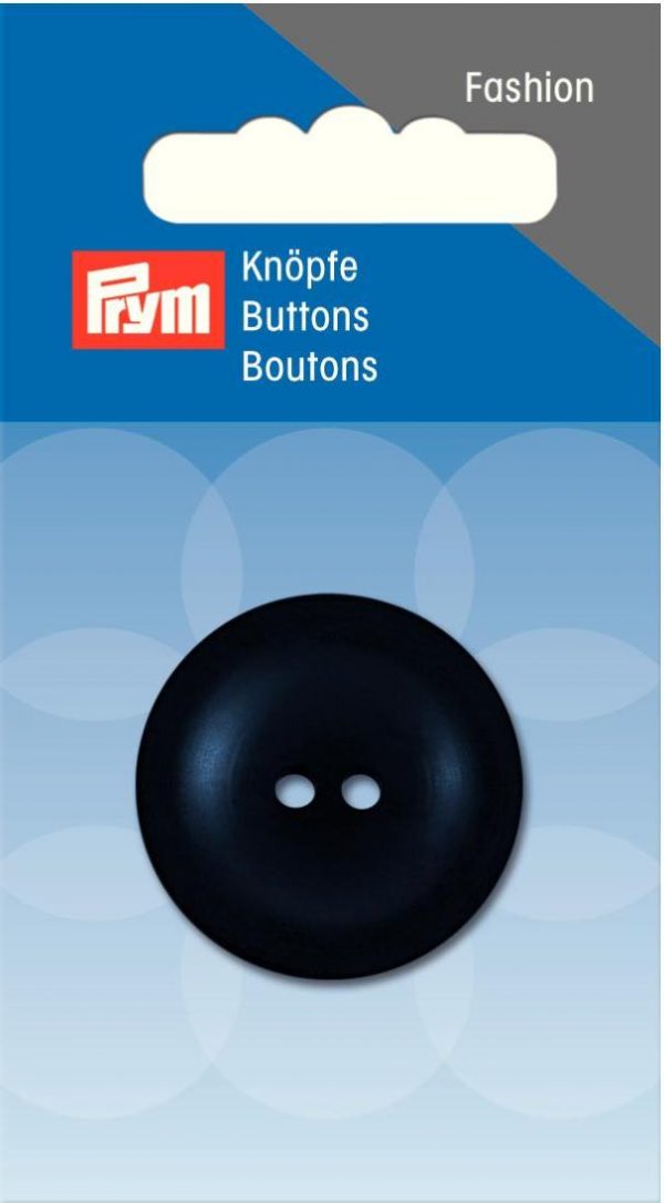 Nasture cu doua gauri, pentru jacheta/haina, albastru, 30 mm