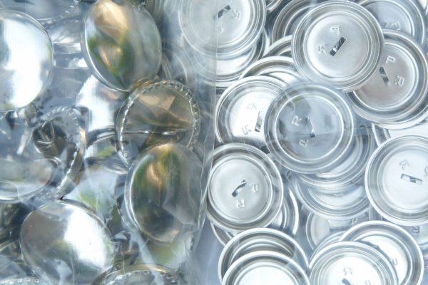 Nasturi de imbracat, din alama, argintii, fara unelta, 19 mm