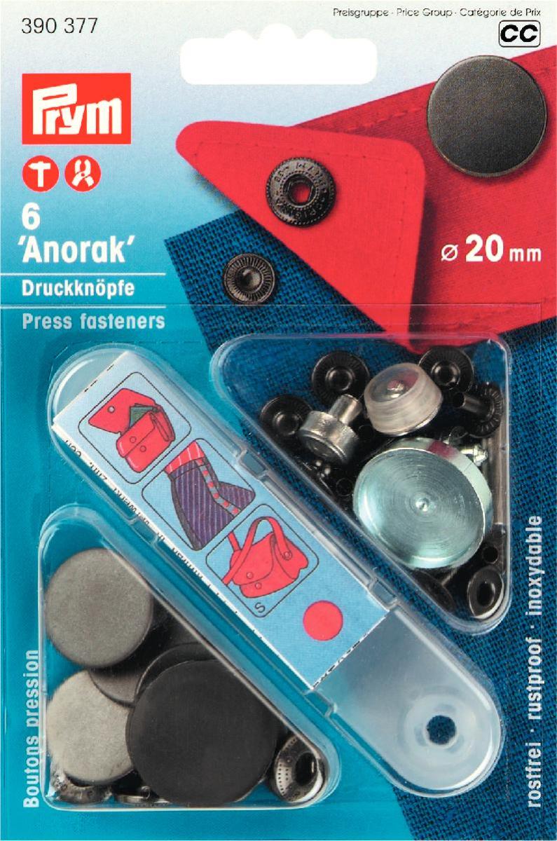 Set capse metalice ‘ANORAK’ 20 mm design FLAT ,negru oxidat mat, 20 mm
