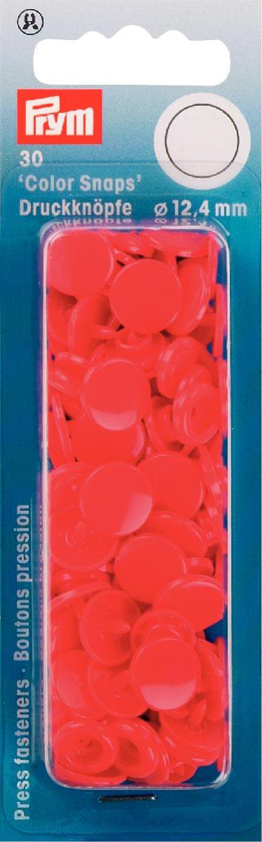 Capse plastic, rosii, 12,4