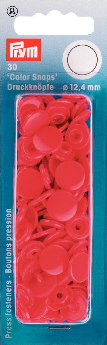 Capse plastic, rosii, 12,4