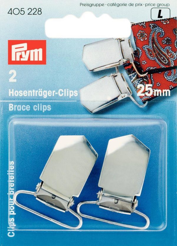 Clipsuri bretele, din aluminiu, argintii, 25 mm