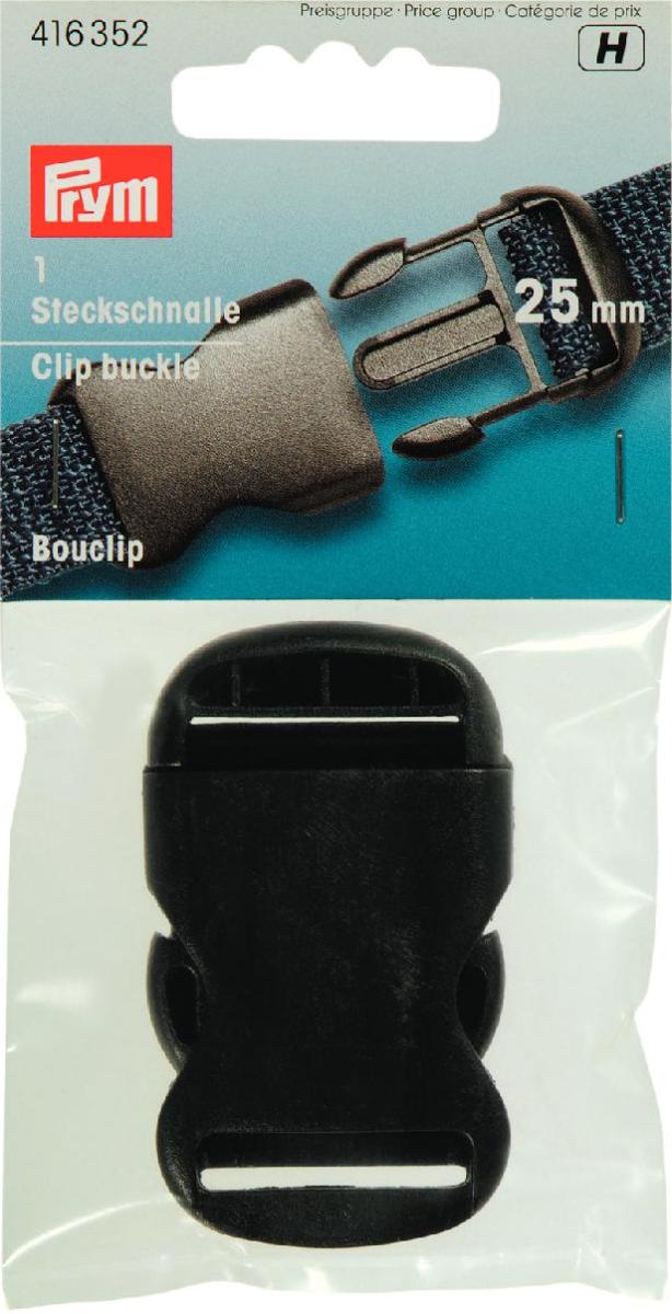 Inchizatoare cu clama, din plastic, neagra, 25 mm