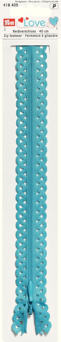 Fermoar decorativ Prym Love, albastru turquoise, 40 cm