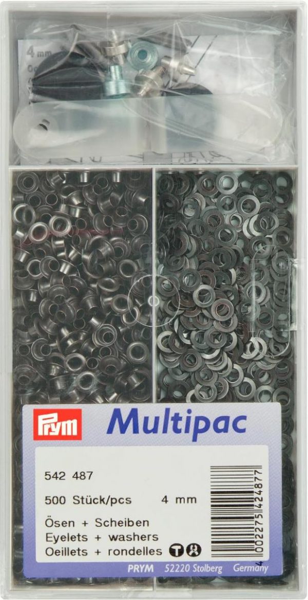 Ocheti si saibe din alama, negru oxidat, 4,0 mm