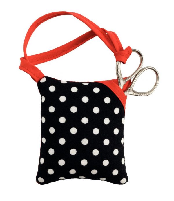 Pernita de ace cu buline, negru/alb