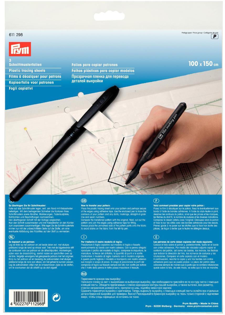 Foi copiative din material plastic, cu marker