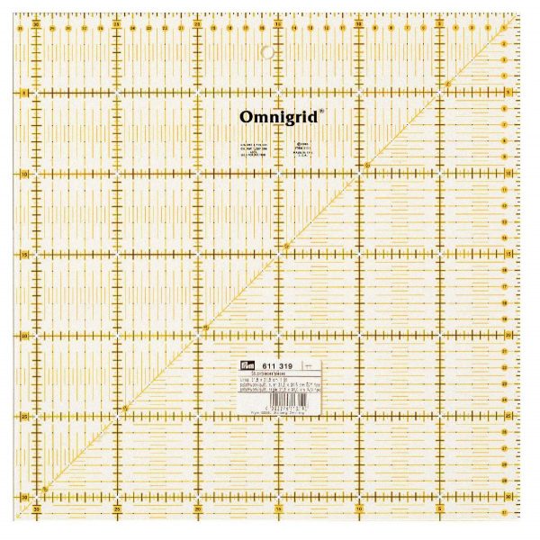 Rigla universala Patchworking si Quilting  31,5 x 31,5 cm