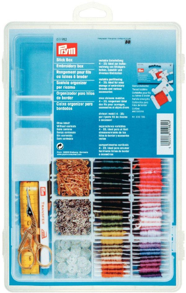 Cutie articole pentru brodat, 28 x 19 x 4,5 cm