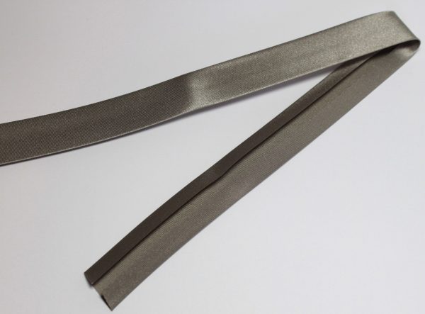 Banda bias Duchesse, gri, 40/20 mm