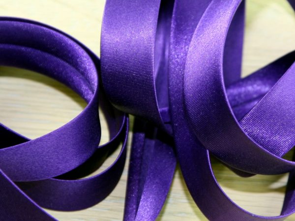 Banda bias Duchesse, mov, 40/20 mm