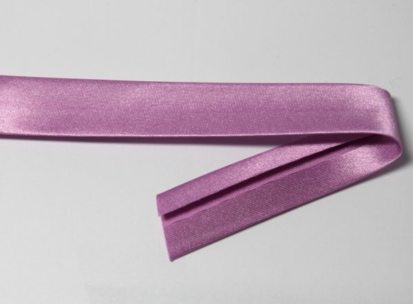 Banda bias Duchesse, orhidee-liliac, 40/20 mm