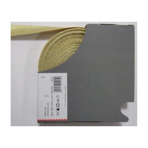 Banda bias Lurex, aurie, 40/20 mm