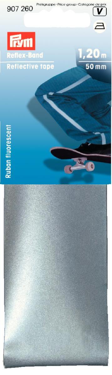 Banda reflectorizanta, lipire prin calcare, 50 mm