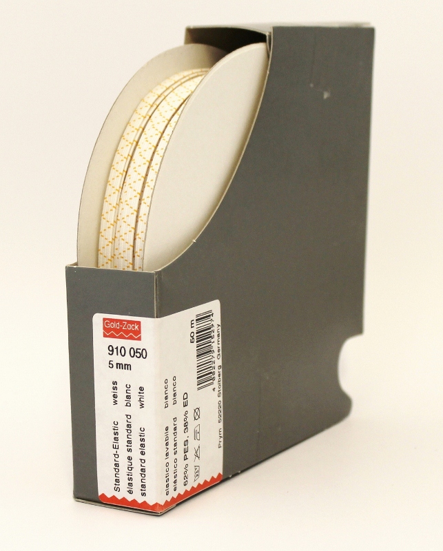 Elastic Standard, alb, 5 mm