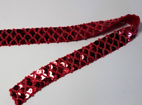 Banda paiete, rosie, 20 mm