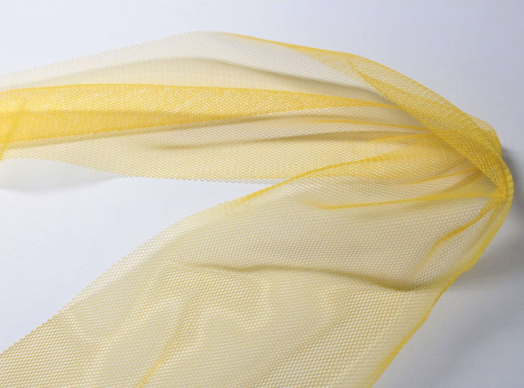 Banda tulle, galbena, 100 mm