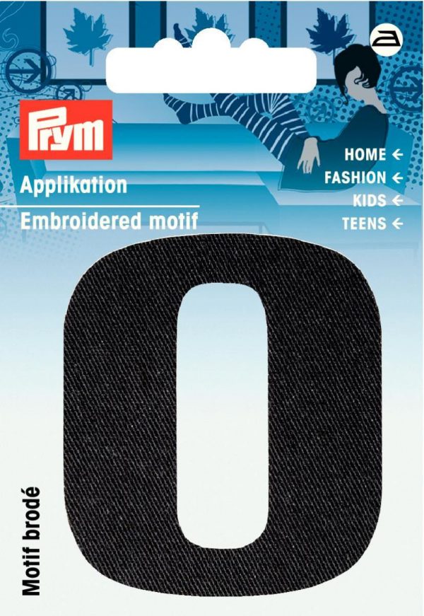 Petic termoadeziv litera O, neagra