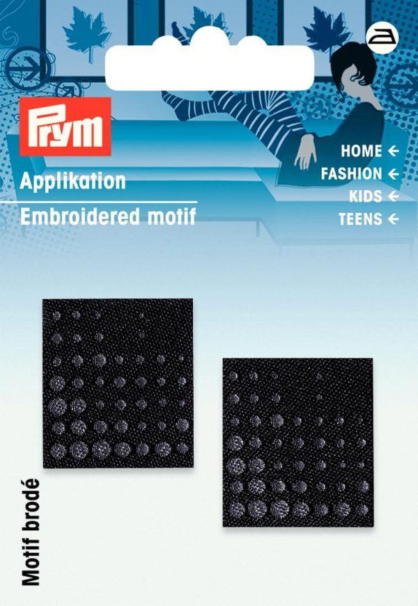 Petic termoadeziv eticheta, neagra/gri