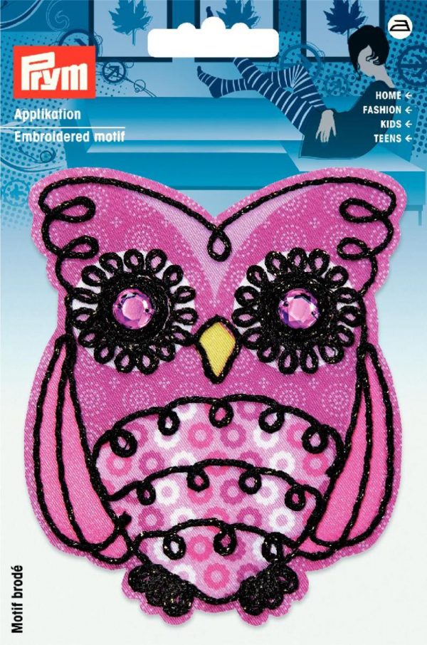 Petic termoadeziv bufnita, roz/neagra