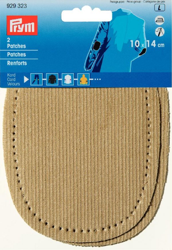 Petice din velur bej (coasere sau lipire) 10 x 14 cm