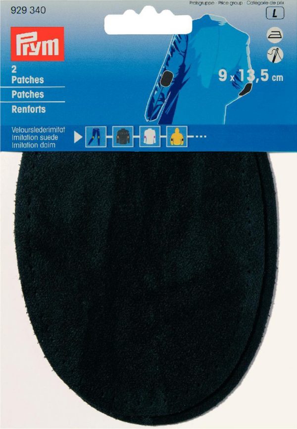 Petic imitatie piele de caprioara, fixare prin calcare, verde, 9 x 13,5