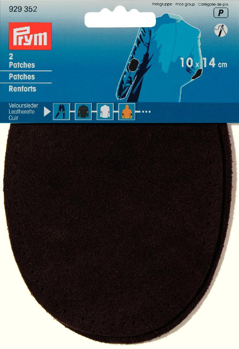 Petic imitatie piele, fixare prin coasere, maro, 10 x 14, 0