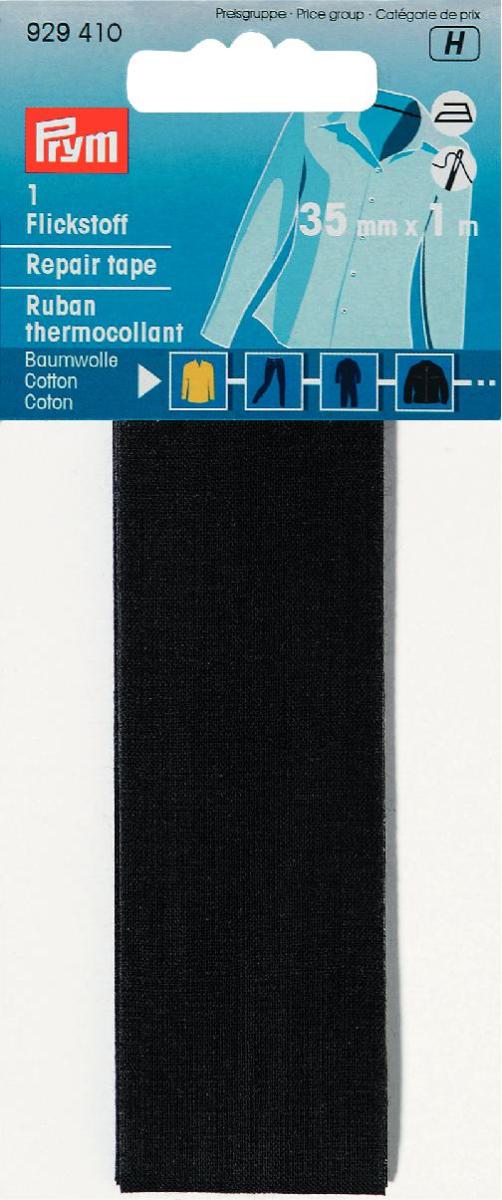 Material bumbac reparatii, calcare sau coasere, neagra, 3,5 x 100 cm