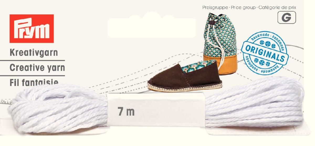 Fire cusut espadrile, albe (model nou)