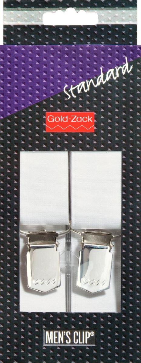 Bretele pantaloni standard, 125 cm / 30 mm, albe