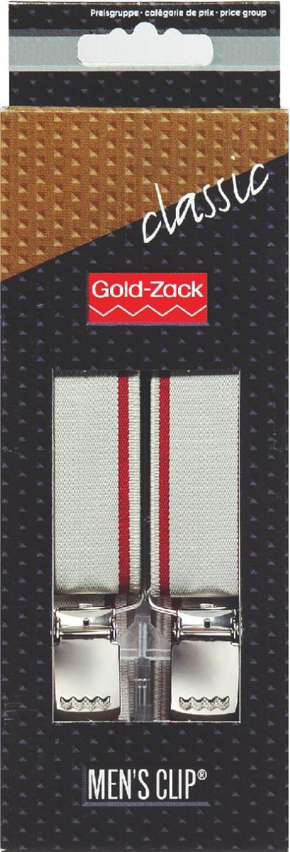 Bretele pantaloni Classic, 110 cm / 25 mm, gri argintiu/bordeaux