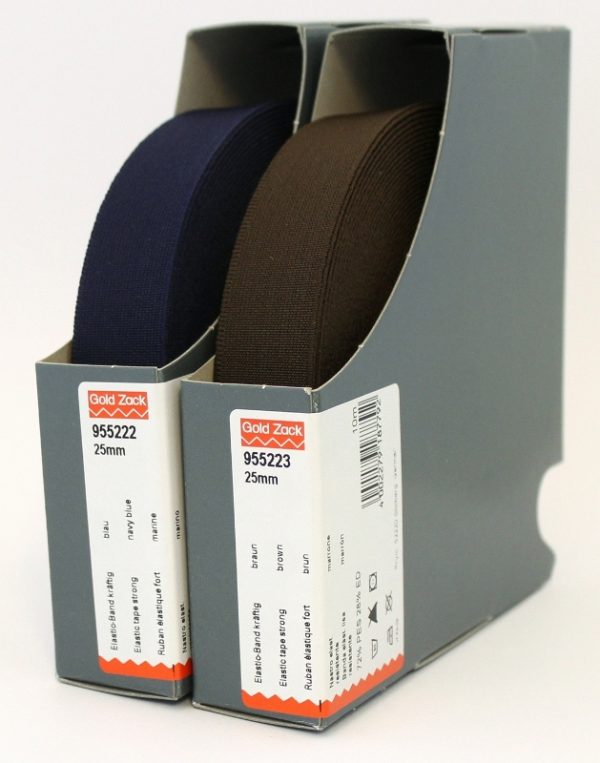 Banda elastica, albastru marin, 25 mm, 10 m
