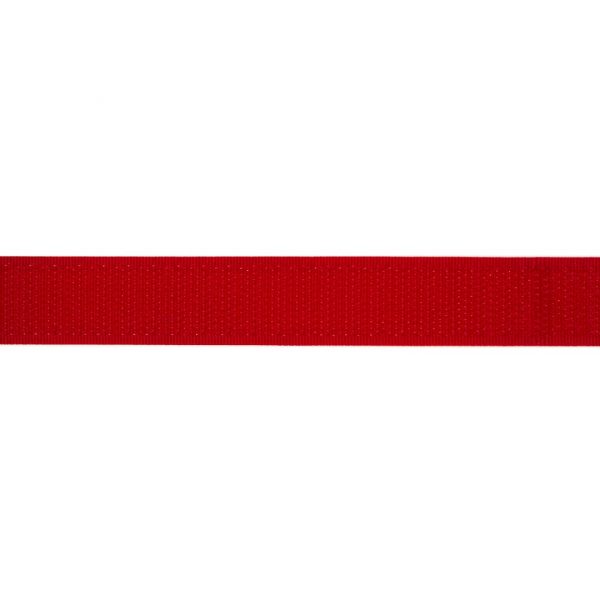 Banda Velcro (arici), doar scai, rosie, 20 mm, 25 m