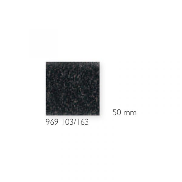Banda Velcro (arici), doar puf, neagra, 50 mm, 25 m
