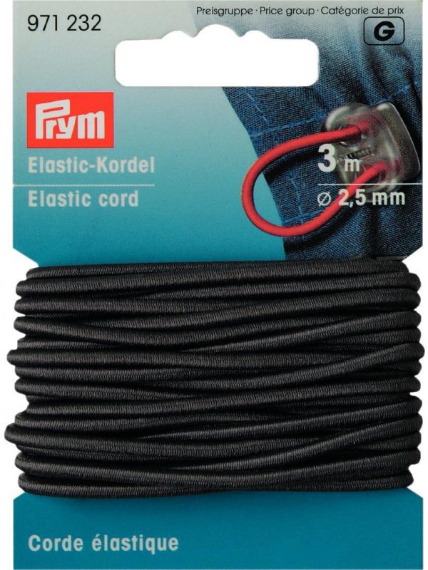 Snur elastic gri, 2,5 mm