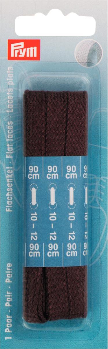 Sireturi bumbac plate, maro, 8 x 900 mm