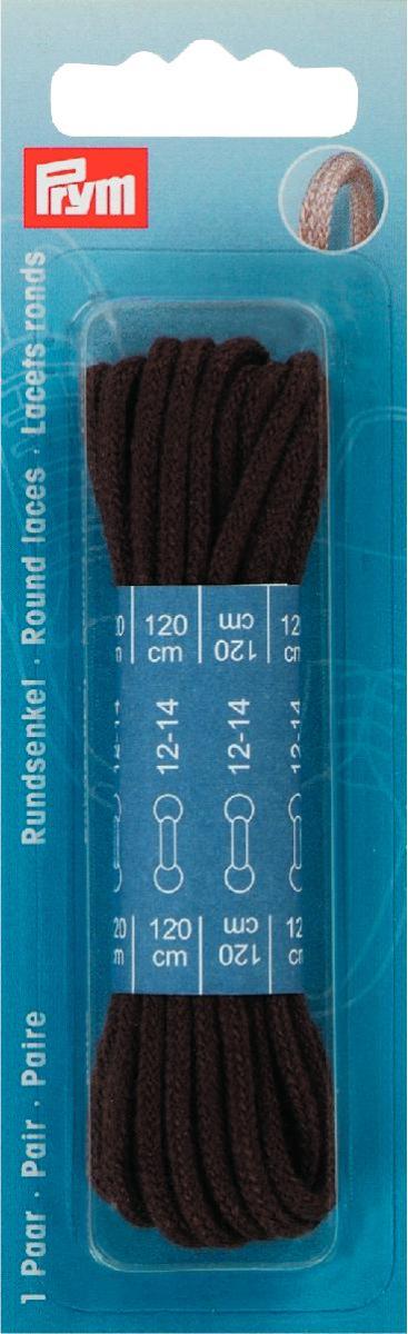 Sireturi bumbac rotunde, maro, 3 x 1200 mm