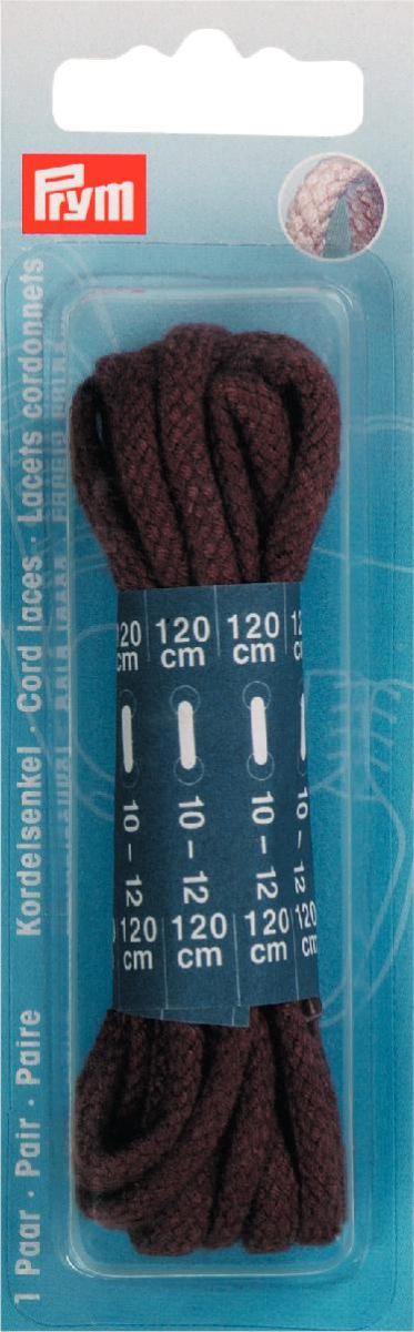 Sireturi bumbac rotunde, maro, 5 x 1200 mm